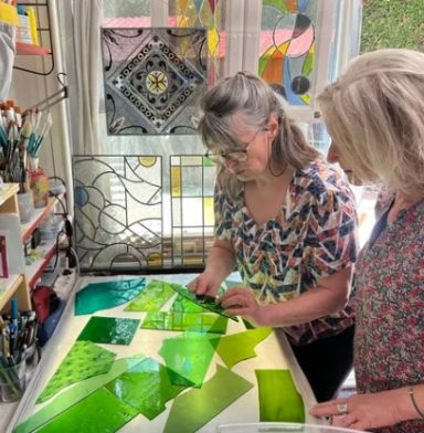 Stained glass making in the Loire Valley